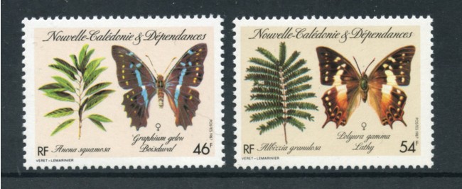 1987 - NUOVA CALEDONIA - LOTTO/19786 - FARFALLE 2v. - NUOVI