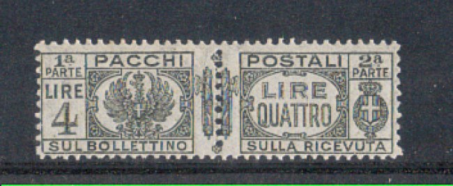 1927 - LOTTO/REGPP33N - REGNO - 4 LIRE PACCHI POSTALI NUOVO