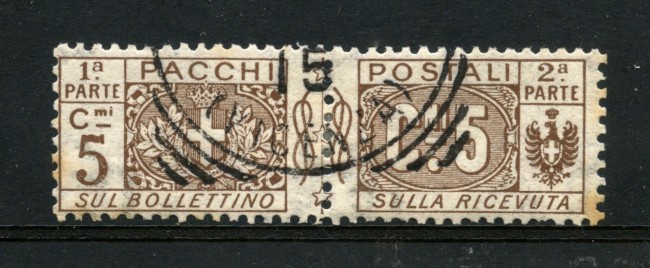 1914/22 - REGNO - LOTTO/24743 - 5 Cent. BRUNO PACCHI POSTALI - USATO