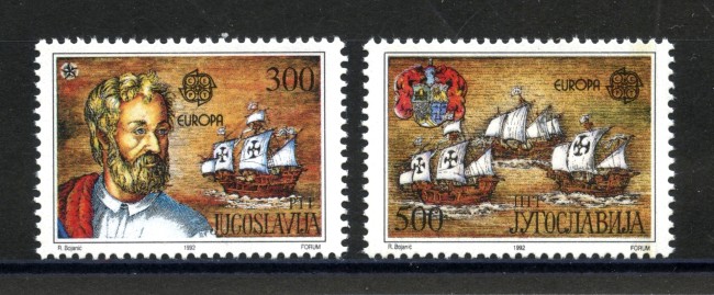 1992 - JUGOSLAVIA - LOTTO/38593 - EUROPA  2v. - NUOVI