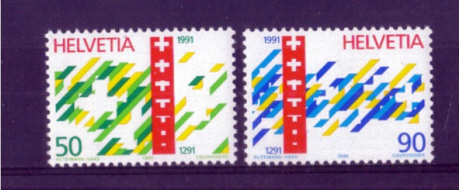 1990 - LOTTO/SVI1354CPN - SVIZZERA - 7° CENTENARIO CONFEDERAZIONE - NUOVI