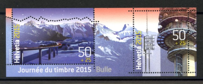 2015 - SVIZZERA - LOTTO/37891 - GIORNATA FRANCOBOLLO - FOGLIETTO - NUOVO