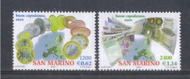 2001 - LOTTO/8243 - SAN MARINO - BENVENUTO EURO