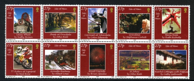 2002 - ISOLA DI MAN - CONCORSO FOTOGRAFICO 10v. NUOVI - LOTTO/36024