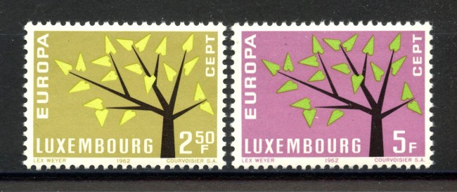 1962 - LUSSEMBURGO - LOTTO/41204 - EUROPA 2v. - NUOVI
