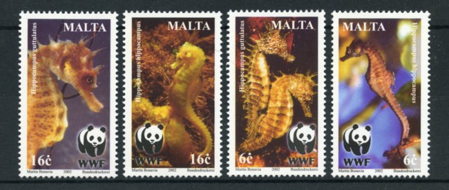 2002 - LOTTO/19375 - MALTA - CAVALLUCCIO MARINO 4v. - NUOVI