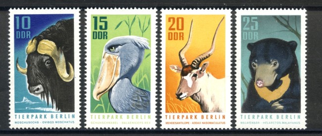 1970 - GERMANIA DDR - ZOO DI BERLINO 4v. - NUOVI - LOTTO/36386