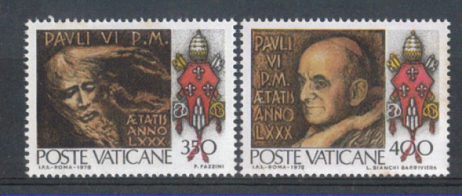 1978 - LOTTO/5970 - VATICANO - GENETLIACO PAPA PAOLO VI°