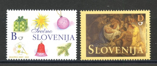 2003 - SLOVENIA - NATALE E NUOVO ANNO 2v. - NUOVI - LOTTO/34204