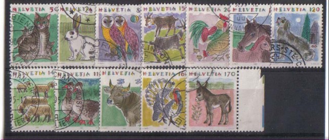 1990 - LOTTO/1896 -  SVIZZERA - ANIMALI