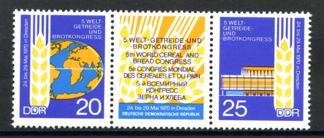 1970 - GERMANIA DDR - CONGRESSO DEL PANE 2v. - NUOVI - LOTTO/36341