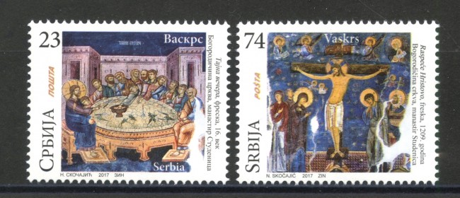 2017 - SERBIA REPUBBLICA - PASQUA 2v. - NUOVI - LOTTO/35319