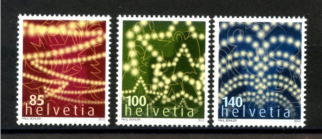 2012 - SVIZZERA - LOTTO/37817 - NATALE  3v. - NUOVI