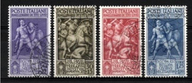 1941 - LOTTO/11496 - REGNO - TITO LIVIO 4v. - USATI