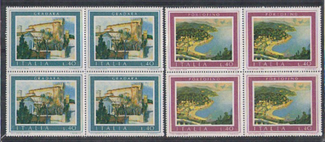 1974 - LOTTO/6605Q - REPUBBLICA - TURISTICA I°- QUARTINE