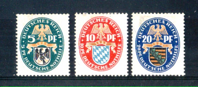 1925 - LOTTO/10516CPL - GERMANIA REICH - STEMMI REGIONALI - LINGUELLATI