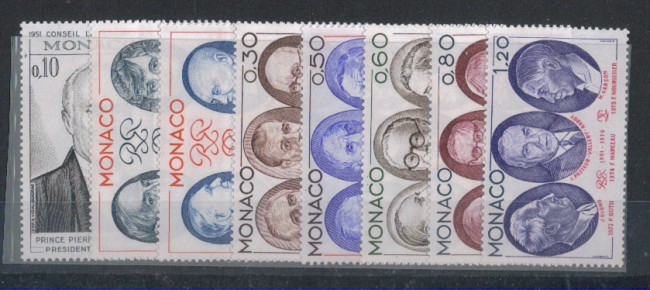 1976 - LOTTO/4372 - MONACO - CONSIGLIO LETTERARIO 8v.
