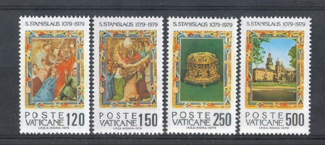 1979 - LOTTO/5978 - VATICANO - SAN STANISLAO 4v. - NUOVI