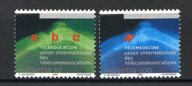 1999 - SVIZZERA - SERVIZIO - TELECOMUNICAZIONI 2v. - NUOVI - LOTTO/37312
