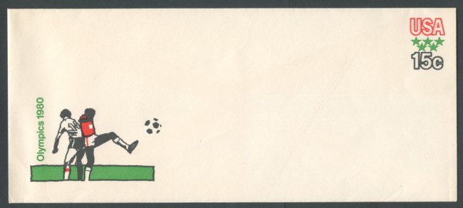 1980 - LOTTO/17172 - STATI UNITI -OLIMPIADI BUSTA CALCIO - NUOVA