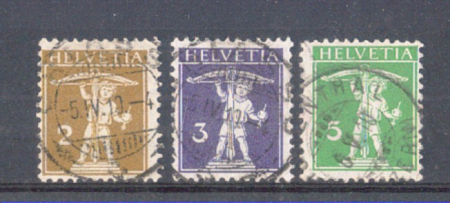 1909 - LOTTO/9919 - SVIZZERA - WALTER TELL - USATI