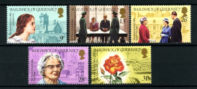 1984 - LOTTO/13419 - GUERNSEY - SIBYL HATHAWAY 5v.