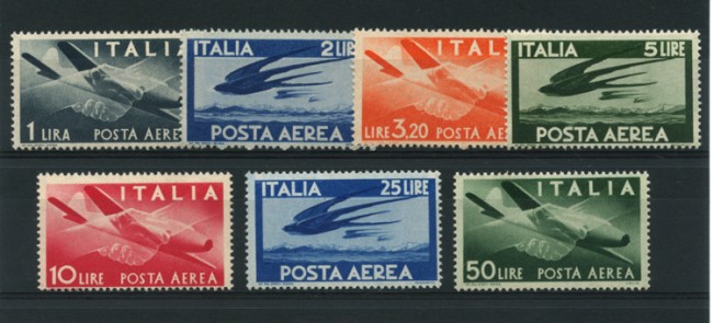 1945/46 - LOTTO/12779 - REPUBBLICA - POSTA AEREA 7v. - NUOVI