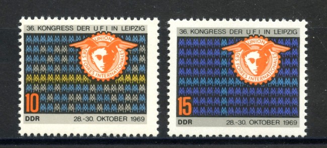 1969 - GERMANIA DDR - 36° CONGRESSO FIERE 2v. - NUOVI - LOTTO/36324