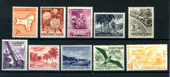 1963 - CHRISTMAS ISLAND - LOTTO/20429 - TURISTICA 10v. - NUOVI