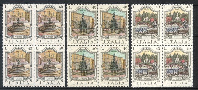 1974 - LOTTO/6614Q - REPUBBLICA - FONTANE II° SERIE - QUARTINE