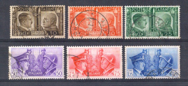 1941 - LOTTO/REG457ZCPU - REGNO - FRATELLANZA D'ARMI 6v. - USATI