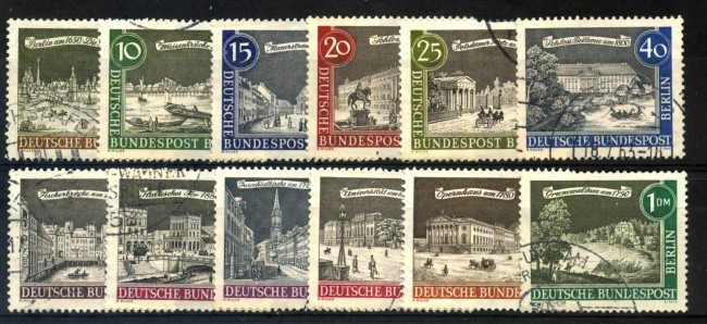 1962/63 - BERLINO - ANTICHE VEDUTE 12v.  - USATO - LOTTO/29237