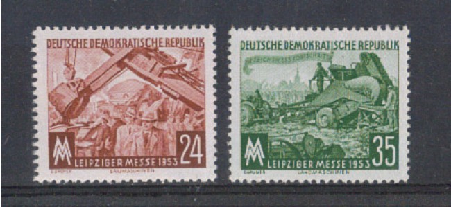1953 - LOTTO/5158 - GERMANIA ORIENTALE - FIERA DI LIPSIA