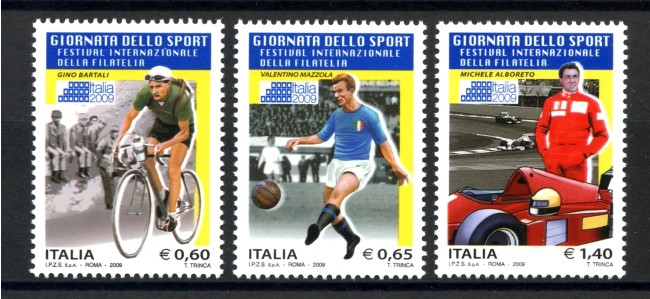 2009 - REPUBBLICA - GIORNATA DELLO SPORT 3v. - NUOVI - LOTTO/37291