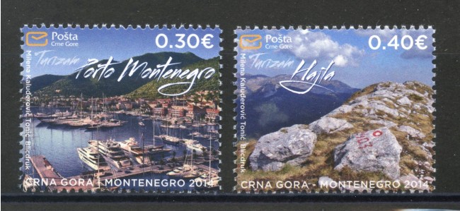2014 - MONTENEGRO REPUBBLICA - TURISMO  2v. - NUOVI - LOTTO/34956
