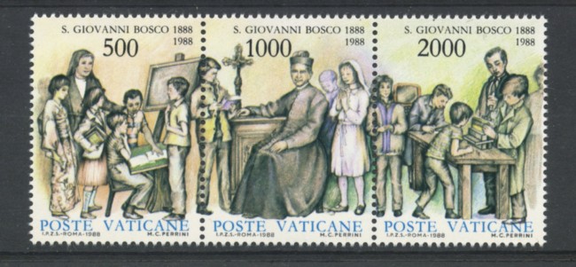 1988 - LOTTO/19554 - VATICANO - S. GIOVANNI BOSCO 3v. - NUOVI