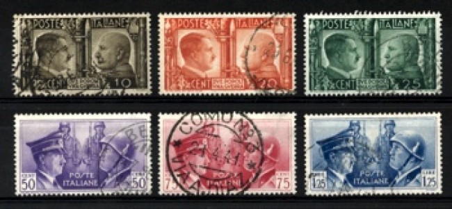 1941 - LOTTO/11495 - REGNO - FRATELLANZA D'ARMI 6v. - USATI