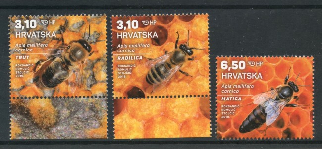 2019 - CROAZIA - API DELLA CARNIA  3v. - NUOVI - LOTTO/33336