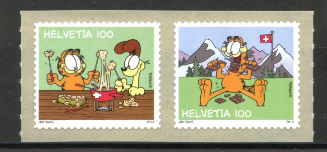 2014 - SVIZZERA - LOTTO/37860 - GARFIELD  2v. - NUOVI