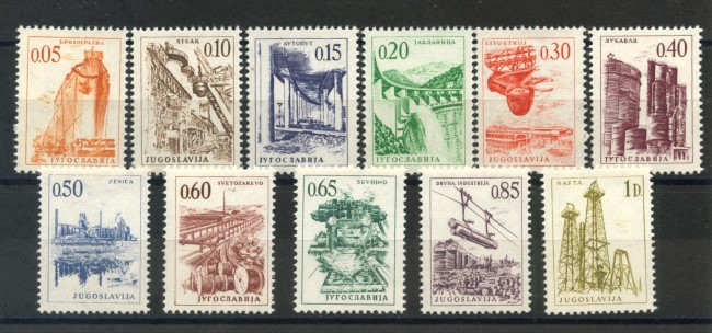 1966 - JUGOSLAVIA - INDUSTRIA E COSTRUZIONI  11 v. - NUOVI - LOTTO/34034