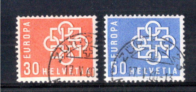 1959 - LOTTO/SVI631CPU - SVIZZERA - EUROPA 2v. - USATI