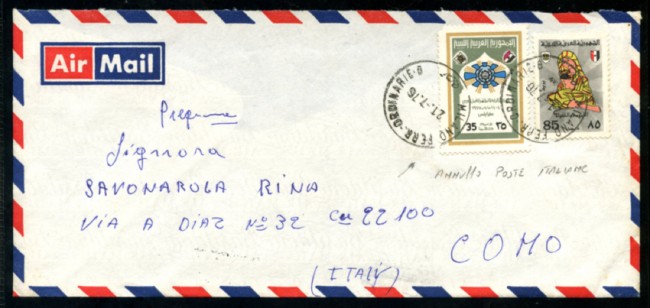 1976 - LOTTO/17325 - LIBIA - BUSTA PER L'ITALIA