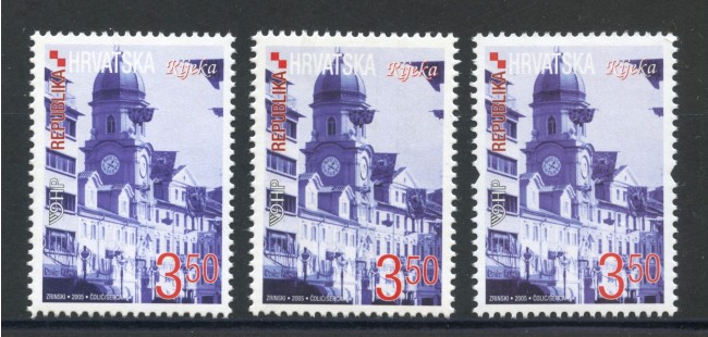 2005 - CROAZIA - CITTA' DI FIUME 3v. - NUOVI - LOTTO/33005