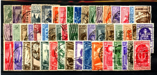 1926/34 - REGNO - LOTTO/42658 - COLLEZIONE DI 50 COMMEMORATIVI USATI