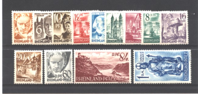 GERMANIA - RENANIA P. - 1948 - LOTTO/RPAL29CPN- PERSONALITA' VEDUTE- NUOVI