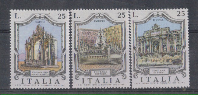 1973 - LOTTO/6589 - REPUBBLICA - FONTANE 1° SERIE