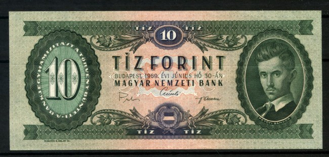 1947 - UNGHERIA - LOTTO/48595 - 10 FORINT VERDE  P. SANDOR