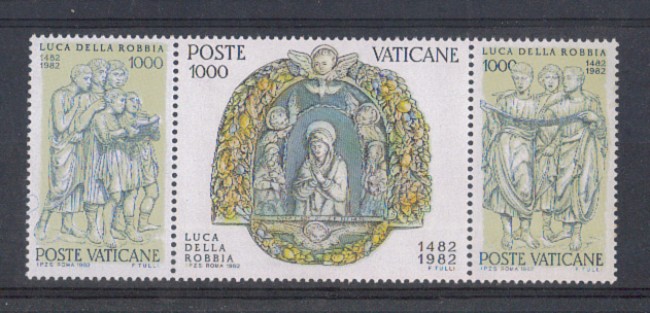 1982 - LOTTO/5812 - VATICANO - LUCA DELLA ROBBIA 3v.