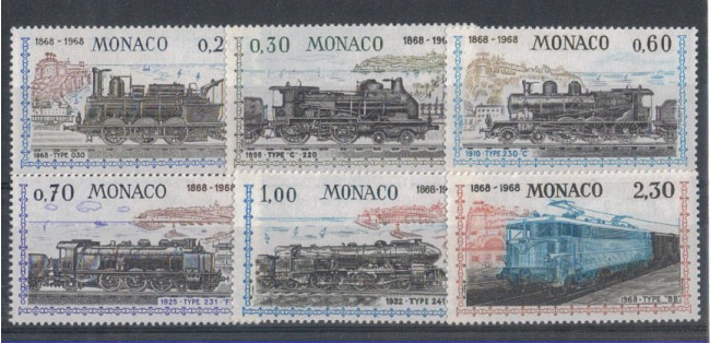 1968 - LOTTO/4367 - MONACO - CENTENARIO FERROVIA LOCOMOTIVE
