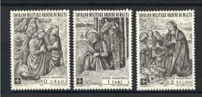 1969 - SOVRANO MILITARE DI MALTA - AFFRESCHI DEL PERUGINO  3v. NUOVI - LOTTO/32232